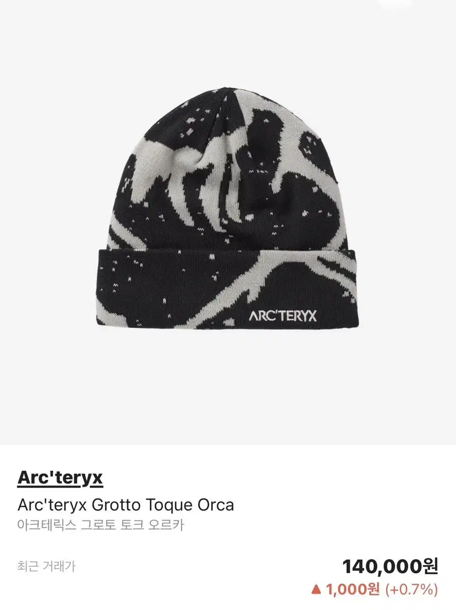 高い素材】 Arc'teryx Grotto Toque ORCA beanie ニットキャップ